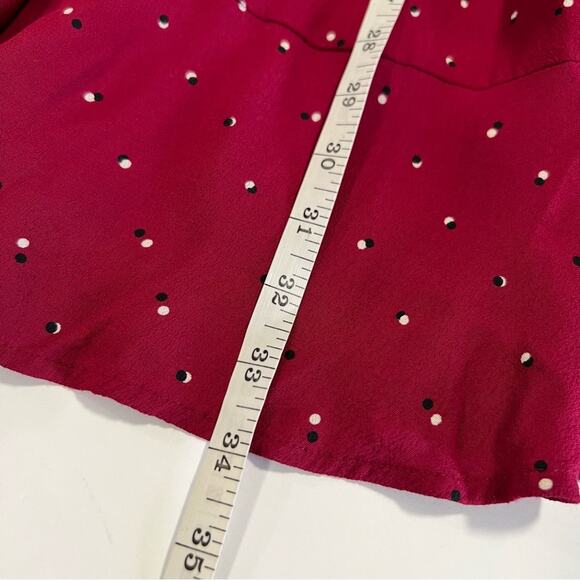 Rails Sz S Aimee Wrap Dress in Rouge Offset Dot - Picture 9 of 9